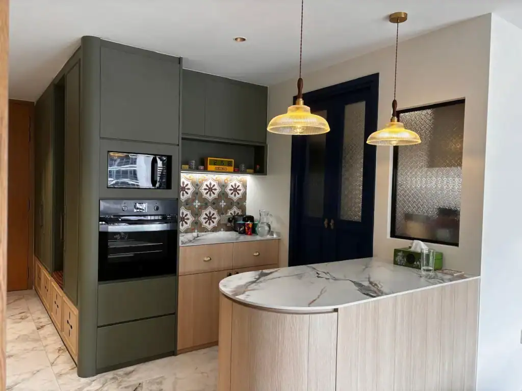 Custom cabinetry in kitchen